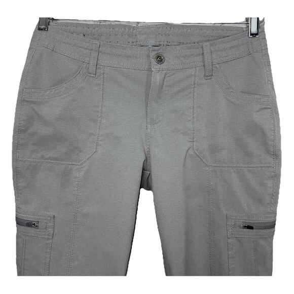 KUHL Horizn Gray Ripstop Skinny Pants 10 Short Hiking Climbing Outdoor Active - Picture 2 of 11